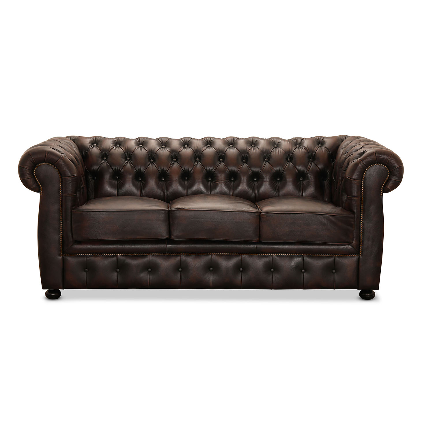 Brun Liverpool Personer Chesterfield Haga Gruppen Sofa