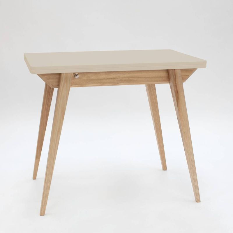 Hvid Foldbart Asketræ Mdf 130x65x76 Flere Varianter Kalk Andre Mærker Spisebord