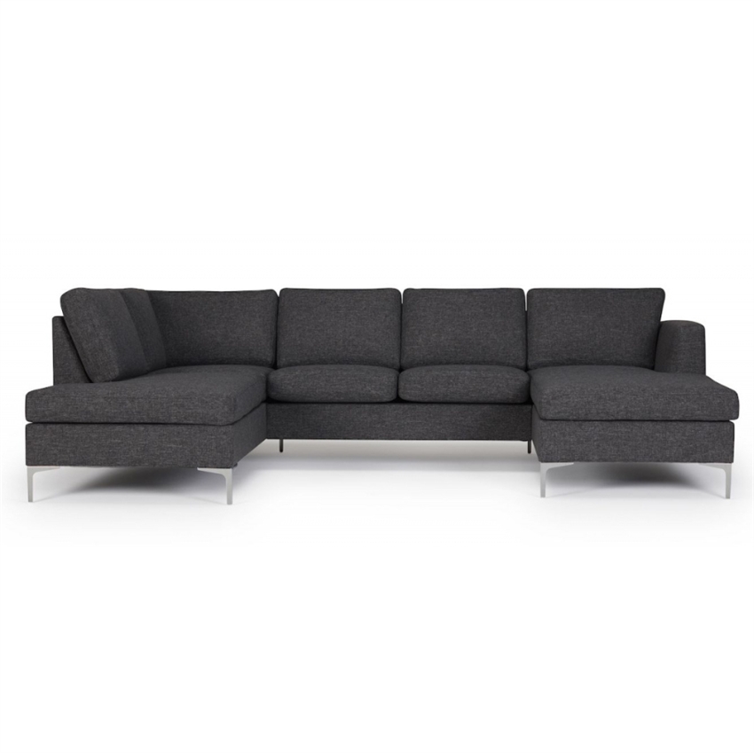 Madrid Grå Metalben Nordly Sofa