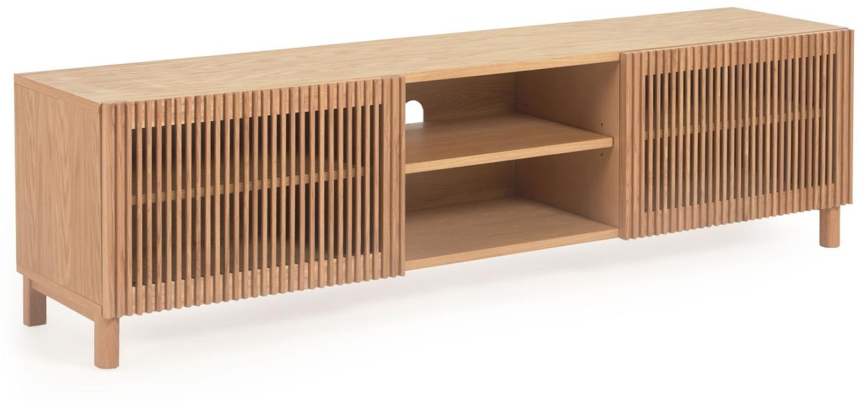 Natur Bord Beyla Lakeret Egetræ Mdf Med Justerbare Fødder H49 180 Kave Home Skænk - 8433840706467
