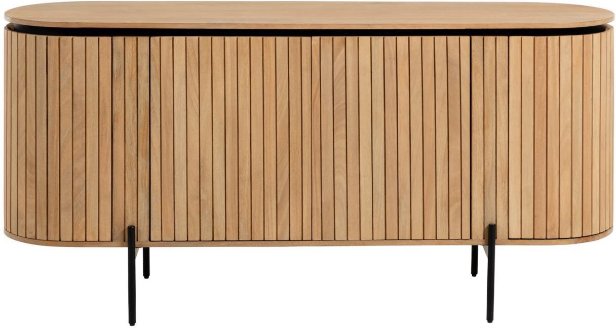 Natur Licia Massiv Mangotræ Akacietræ Nordic Modern Opbevarings H80b45l170 Kave Home Skænk - 8433840568362