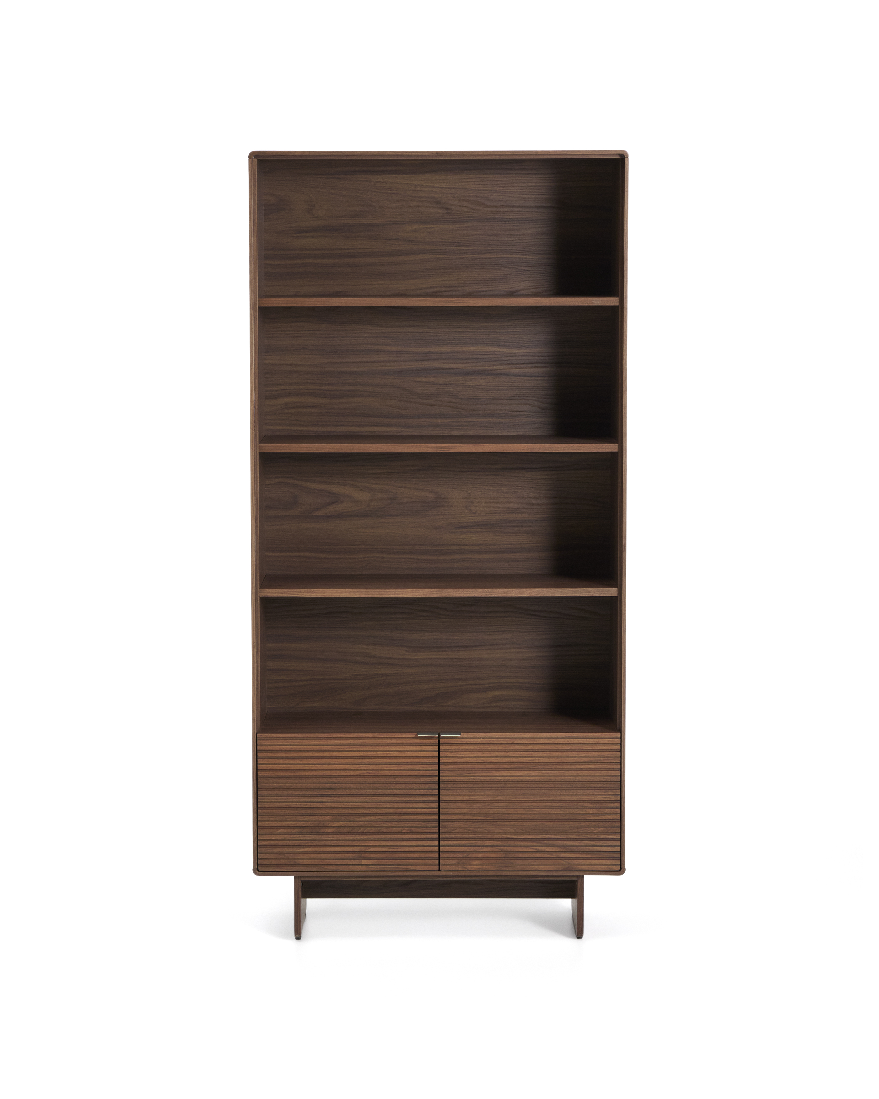 Brun Norlen Låger Hylder Valnøddefiner Kave Home Reol - 8447305052426