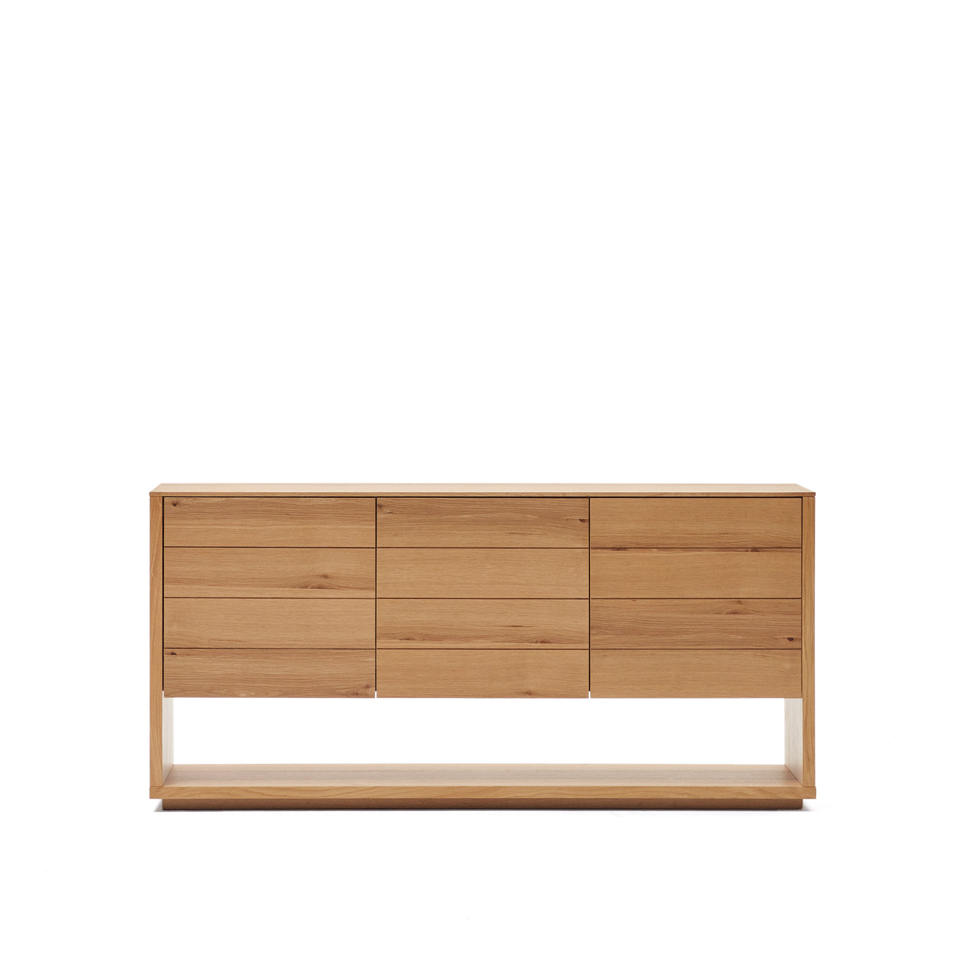 Brun Alguema Låger Hylder Natur Egefinr 151x40 Kave Home Skænk - 8433840804439
