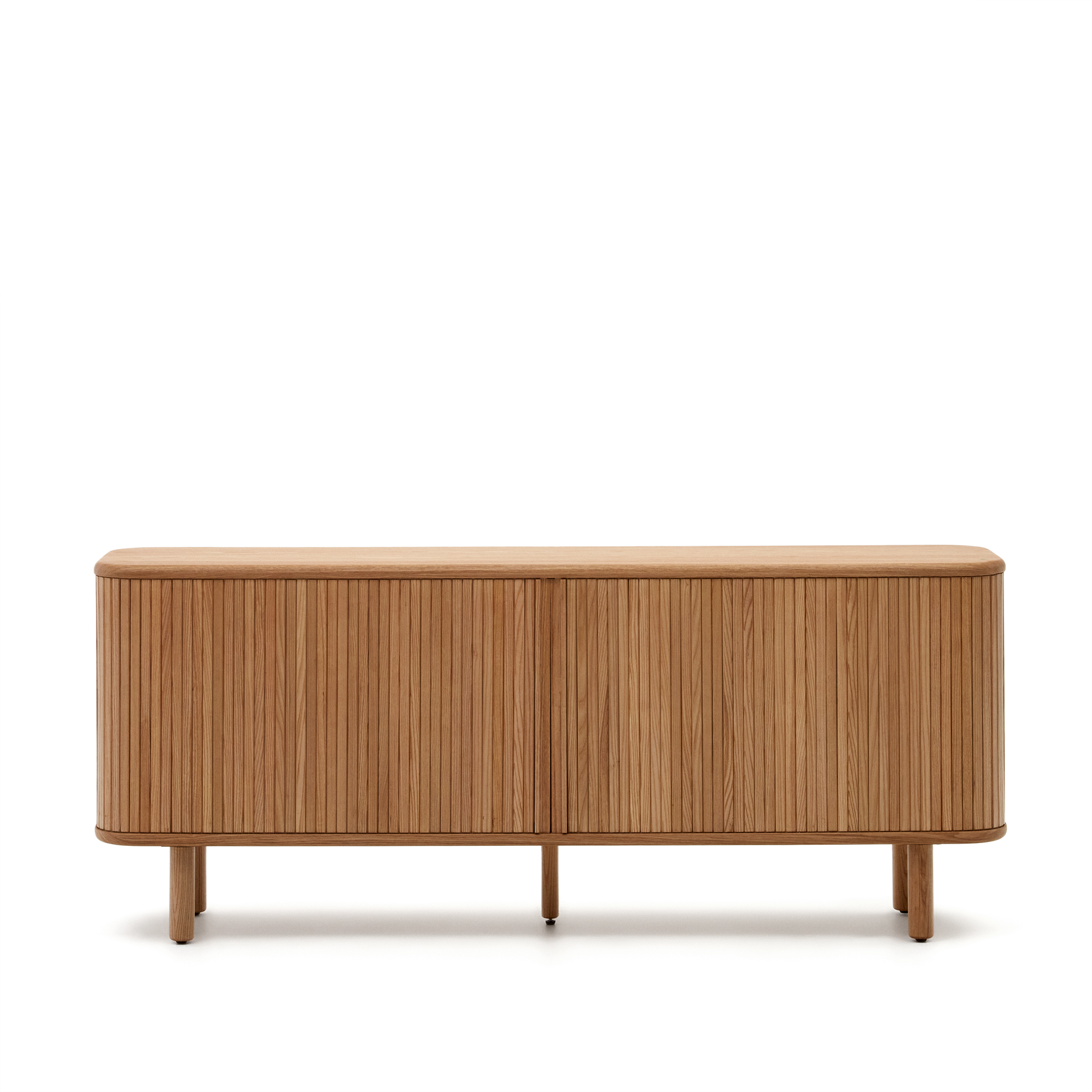 Brun Mailen Låger Natur Askefinr 180x40 Kave Home Skænk - 8433840858470