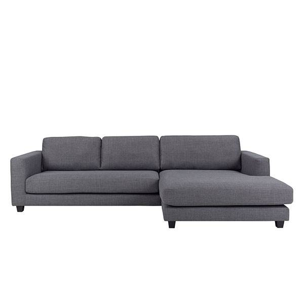 Maine Pers Med Chaiselong Grå Højrevendt Sofa
