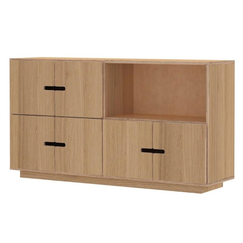 Pix Med Skabe åbne Rum Tre Størrelser 145x38x80 Radis Skænk