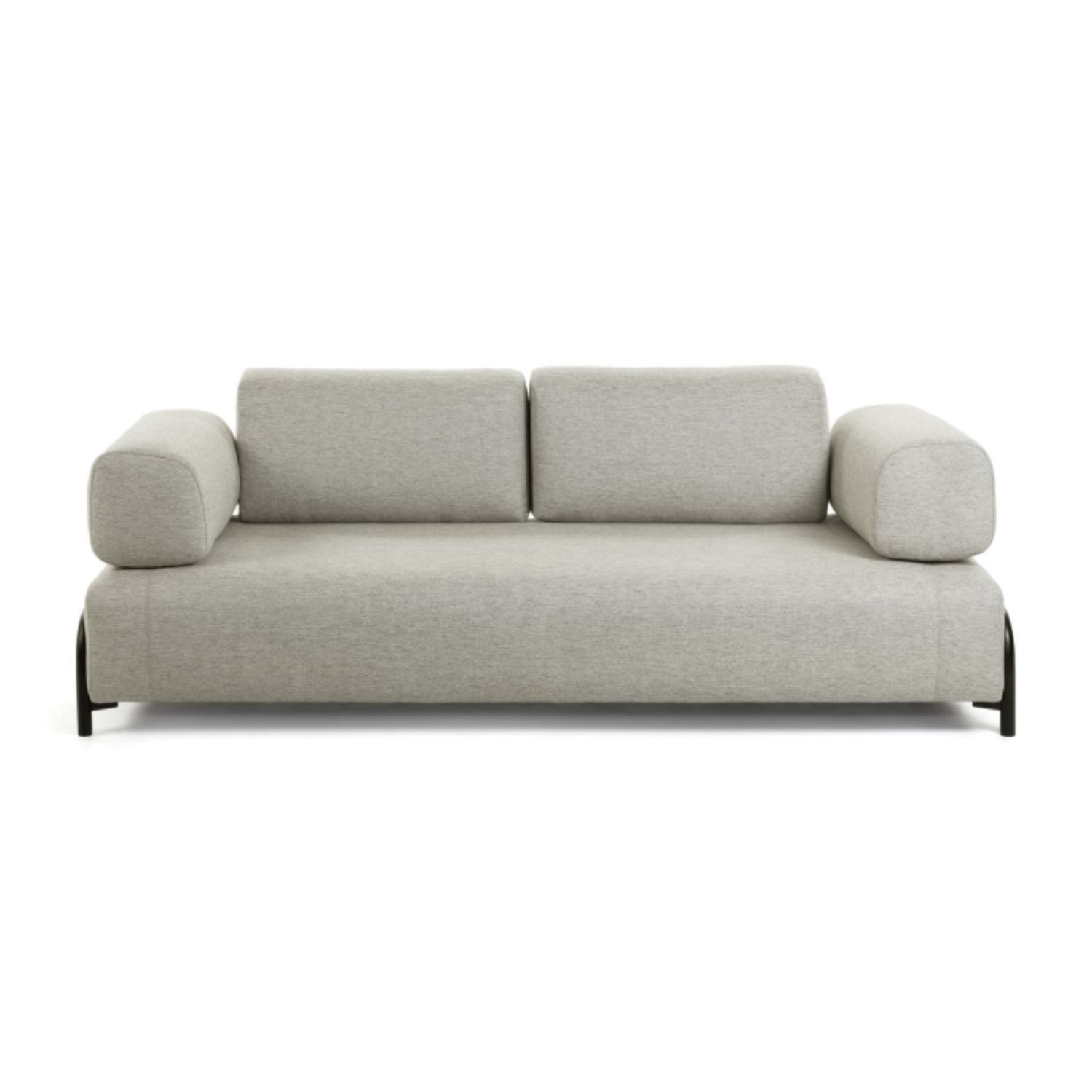 Beige Compo Pers Polyester Stål Kave Home Sofa - 8433840553085