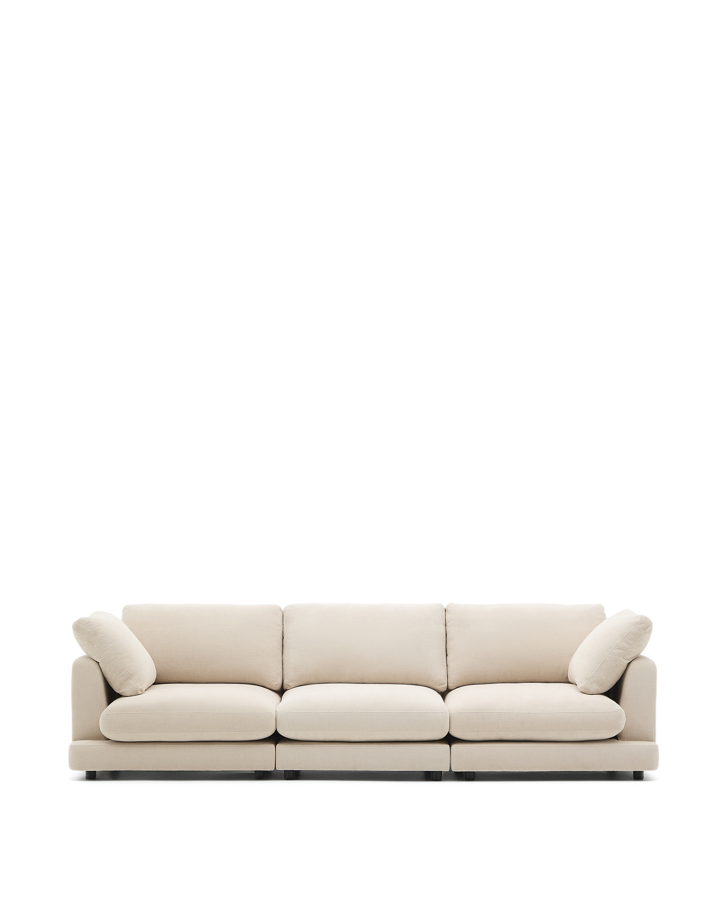 Beige Gala Pers Chenille 300cm Kave Home Sofa - 8447305054932