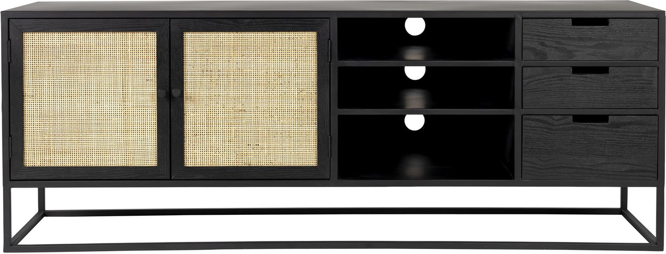 Hvid Guuji Japandi Askefiner Perlemor L150xh55xd38 Studio White Skænk - 8718548067462