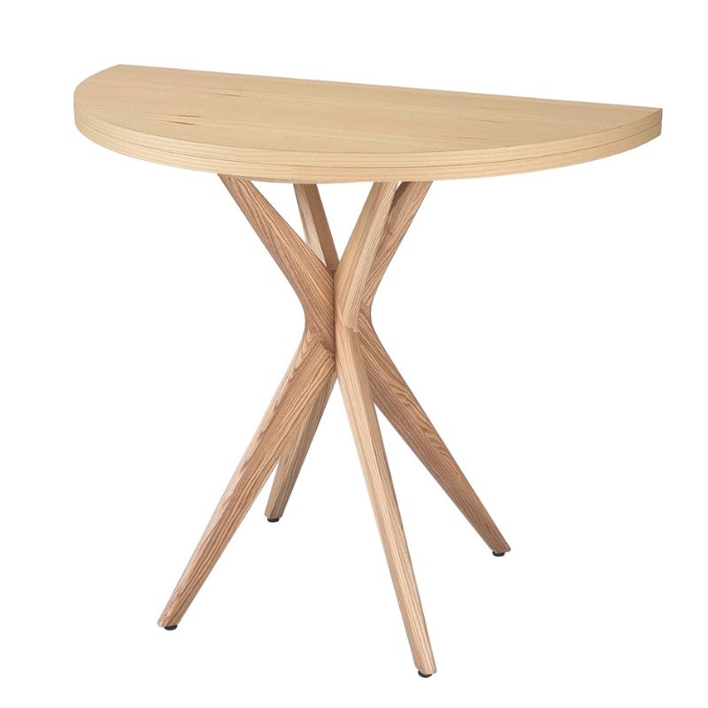 Foldbart Asketræ Mdf Ø90x73 Andre Mærker Spisebord