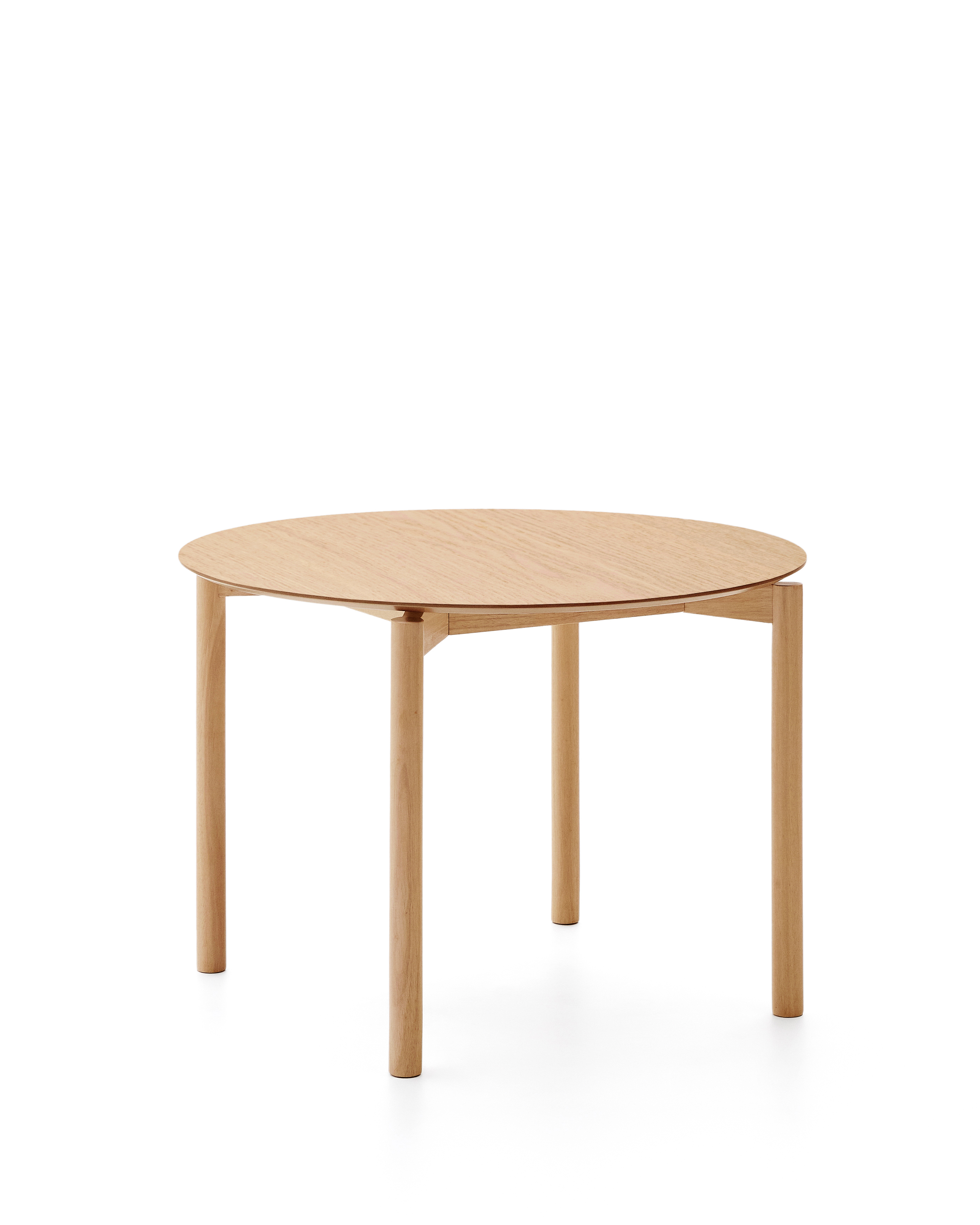 Brun Indara Rund Natur Askefiner Ø110 Kave Home Spisebord - 8447305025208