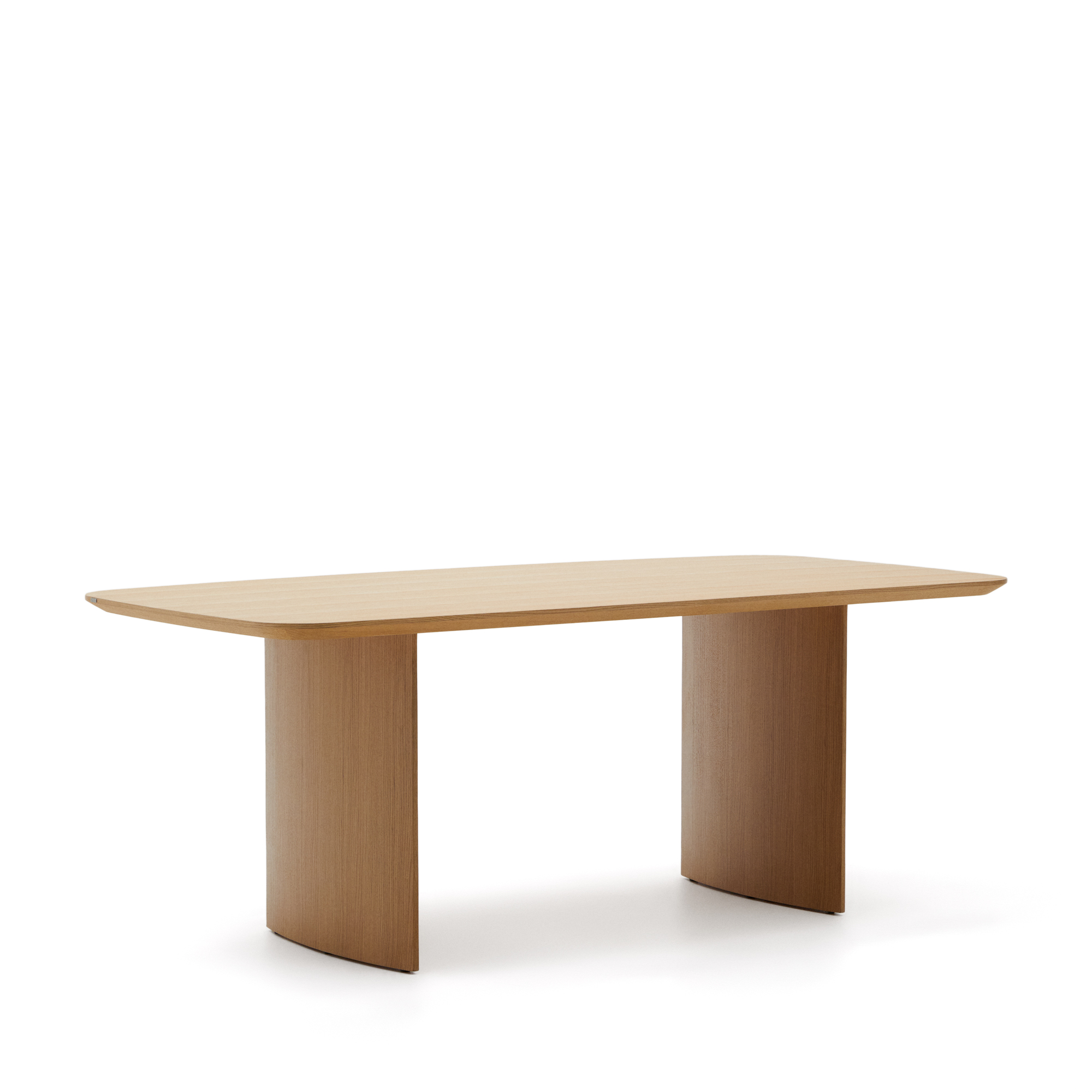 Brun Litto Rektangulær Natur Egefinr 200x100 Kave Home Spisebord - 8433840900025