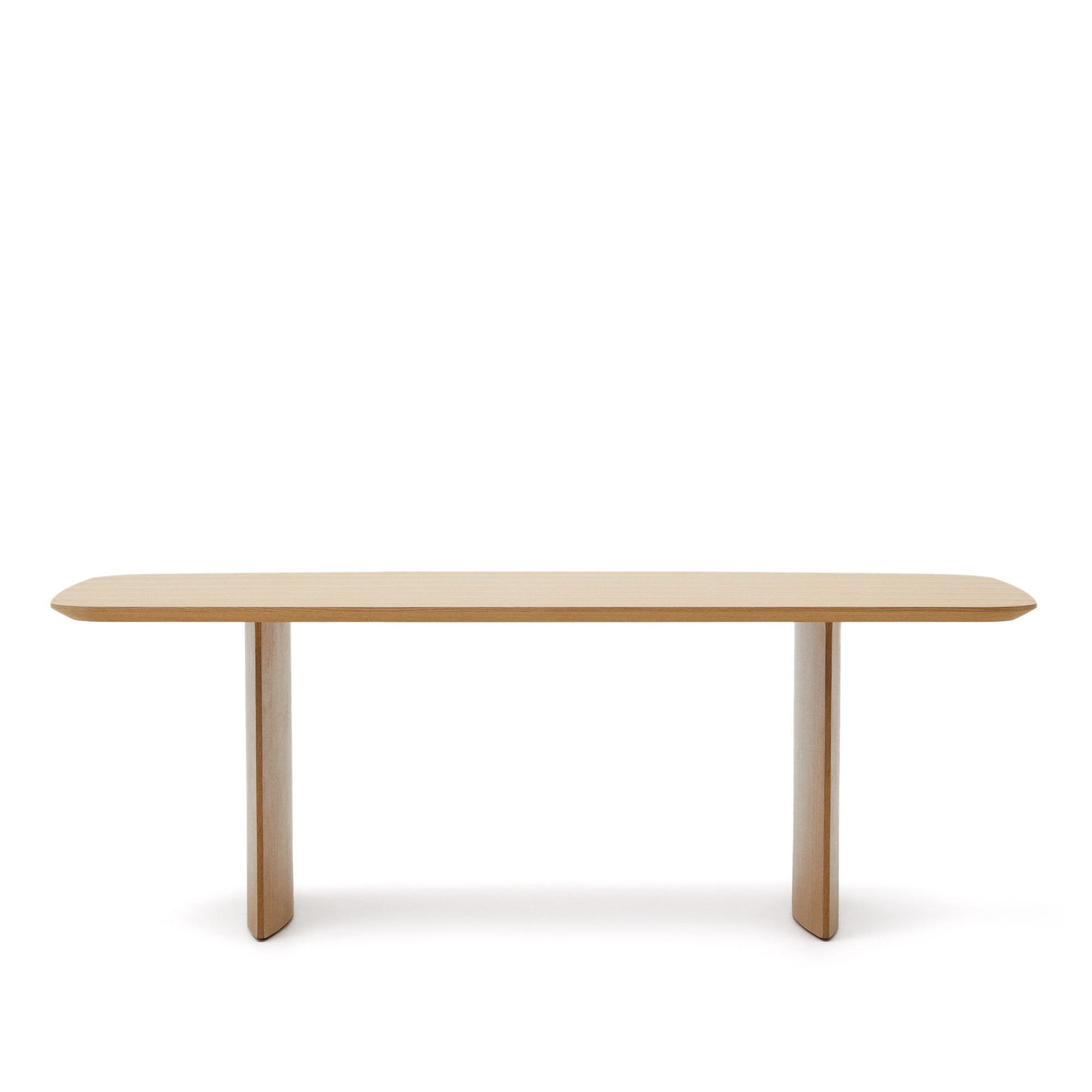 Brun Litto Rektangulær Natur Egefinr 240x100 Kave Home Spisebord - 8433840900032