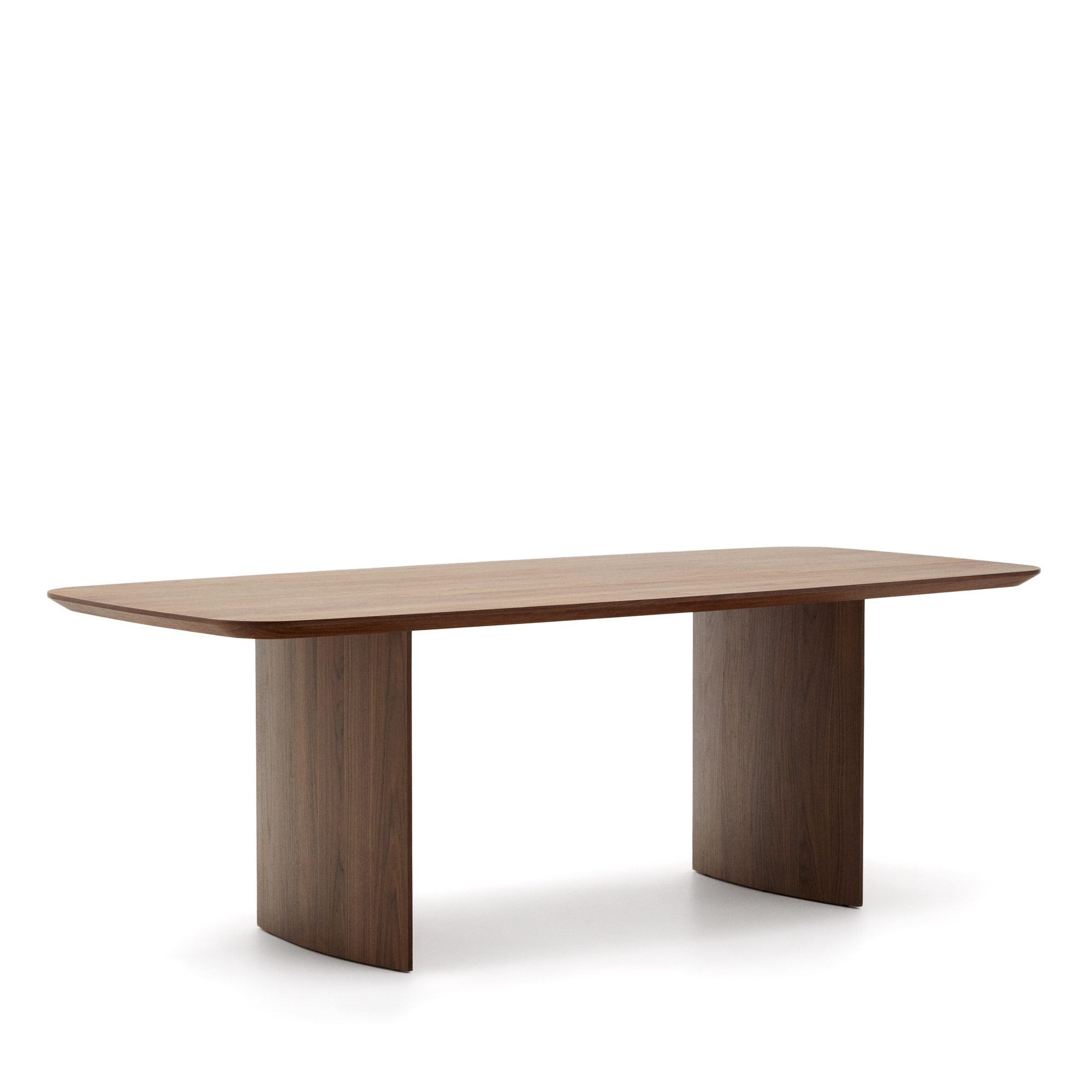 Brun Litto Rektangulær Valnøddefinr 240x100 Kave Home Spisebord - 8433840900001
