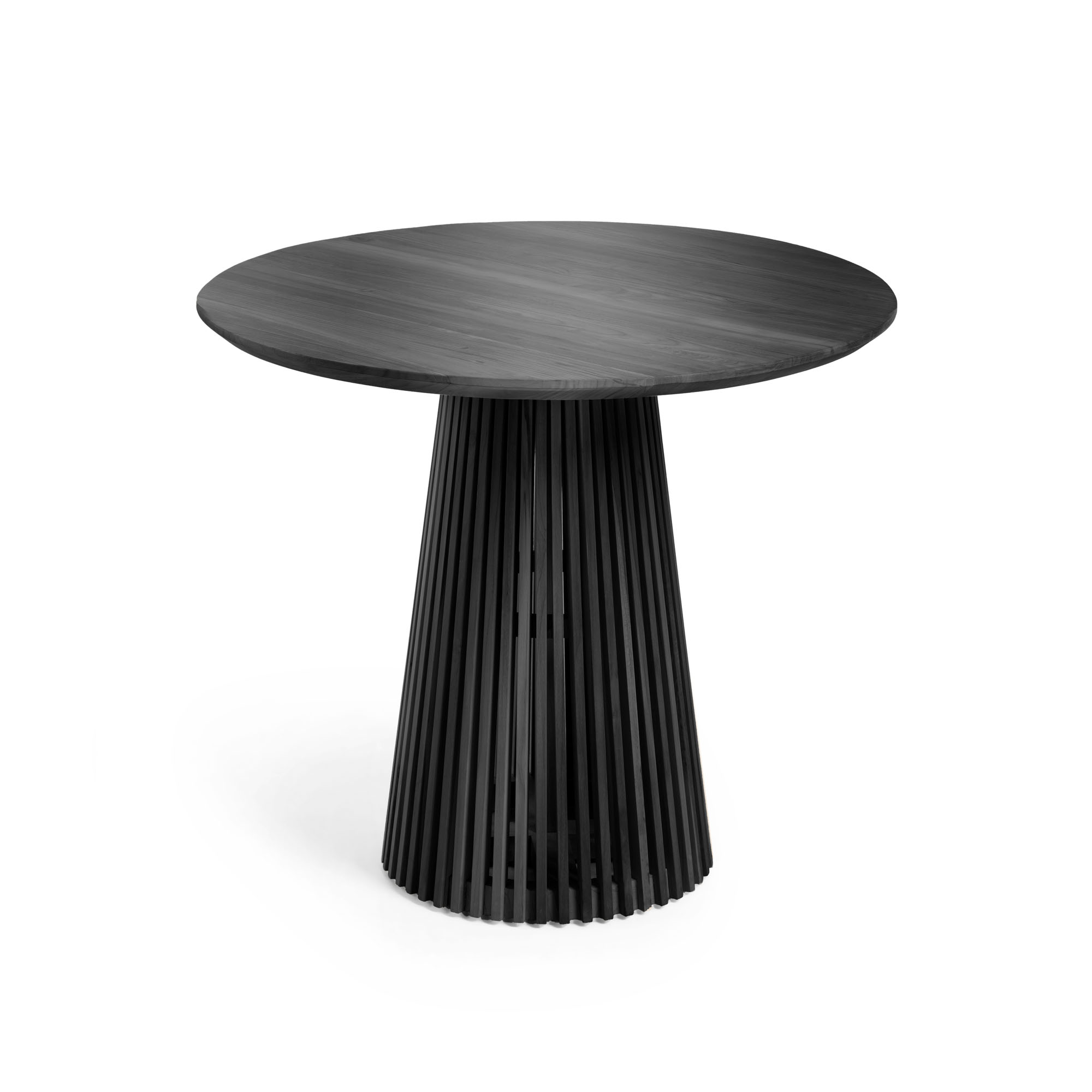 Sort Jeanette Rund Cedertræ Ø90 Kave Home Spisebord - 8433840801728