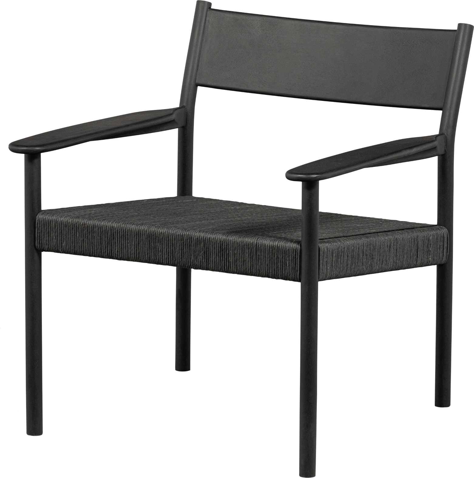 Sort Collection Lael Mangotræ Flettet Sæde H74xb66xl70 Woood Lænestol - 8714713177059