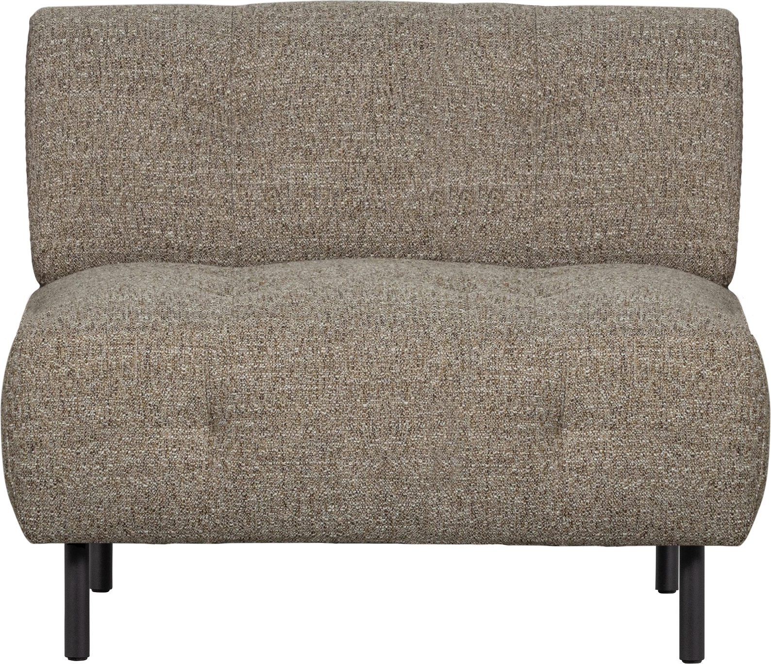 Brun Lloyd Komfortstol Uden Armlæn 75x90x90 Polyester Woood Lænestol - 8714713184200
