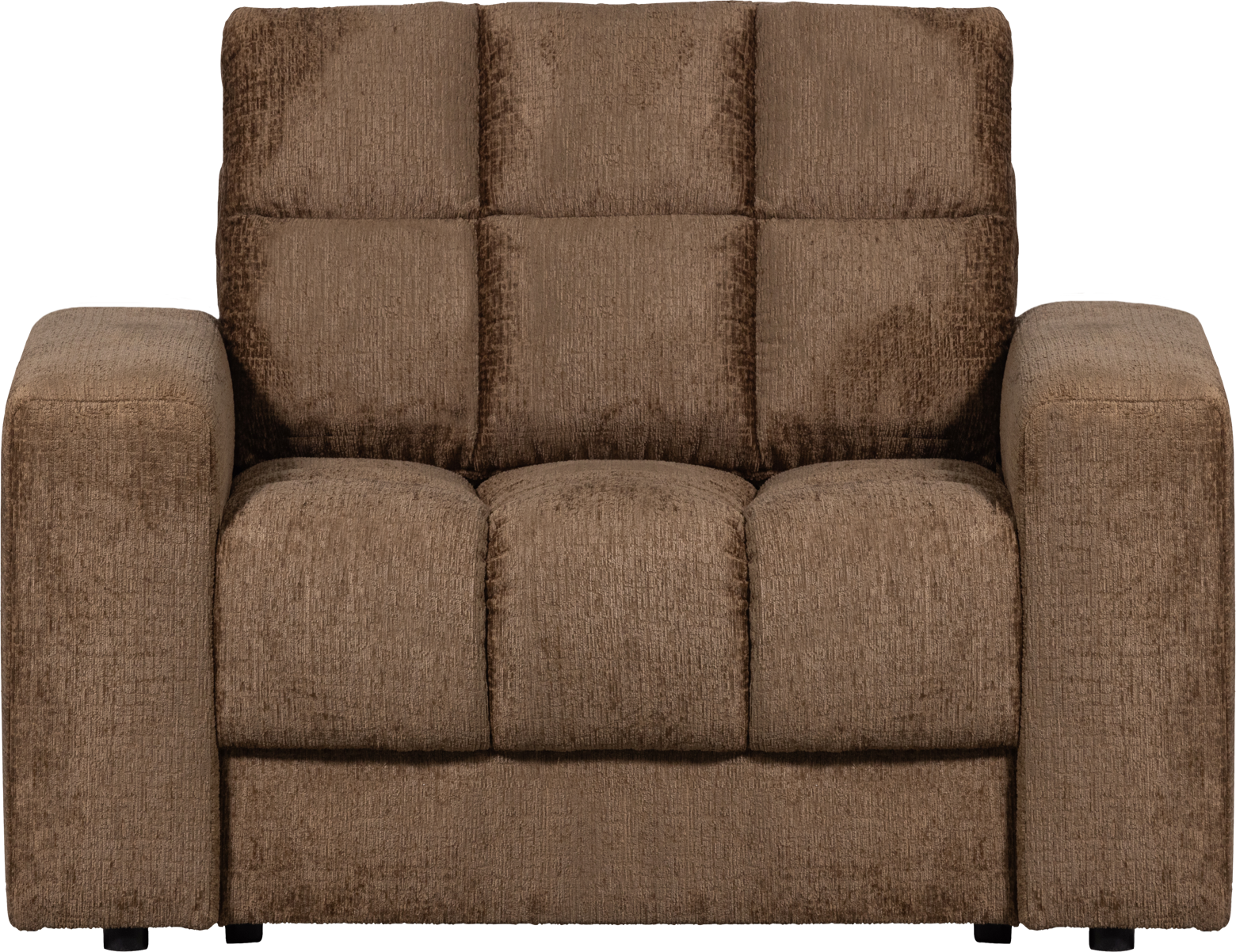 Messing Second Date Sfarvet Velour Loungestol 103x99x78 Woood Lænestol - 8714713206735