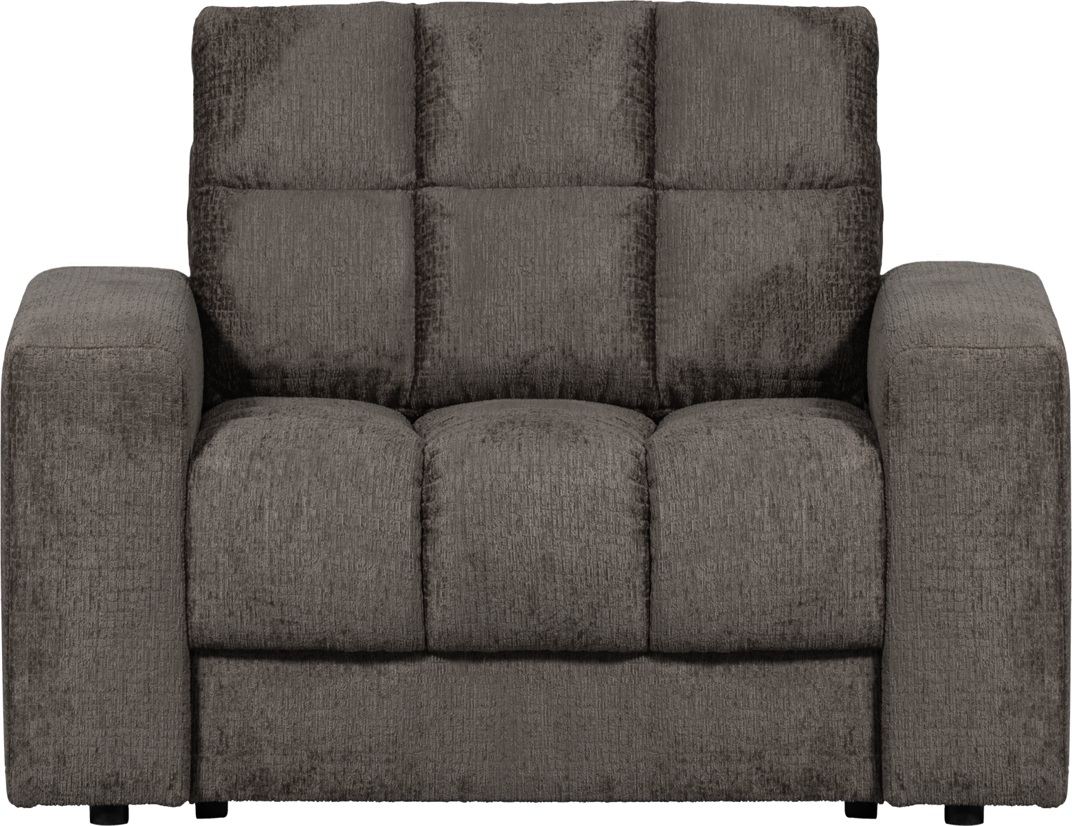 Grå Second Date Velour Luksuriøs Lounge Stol H78xb103xl99 Woood Lænestol - 8714713206711