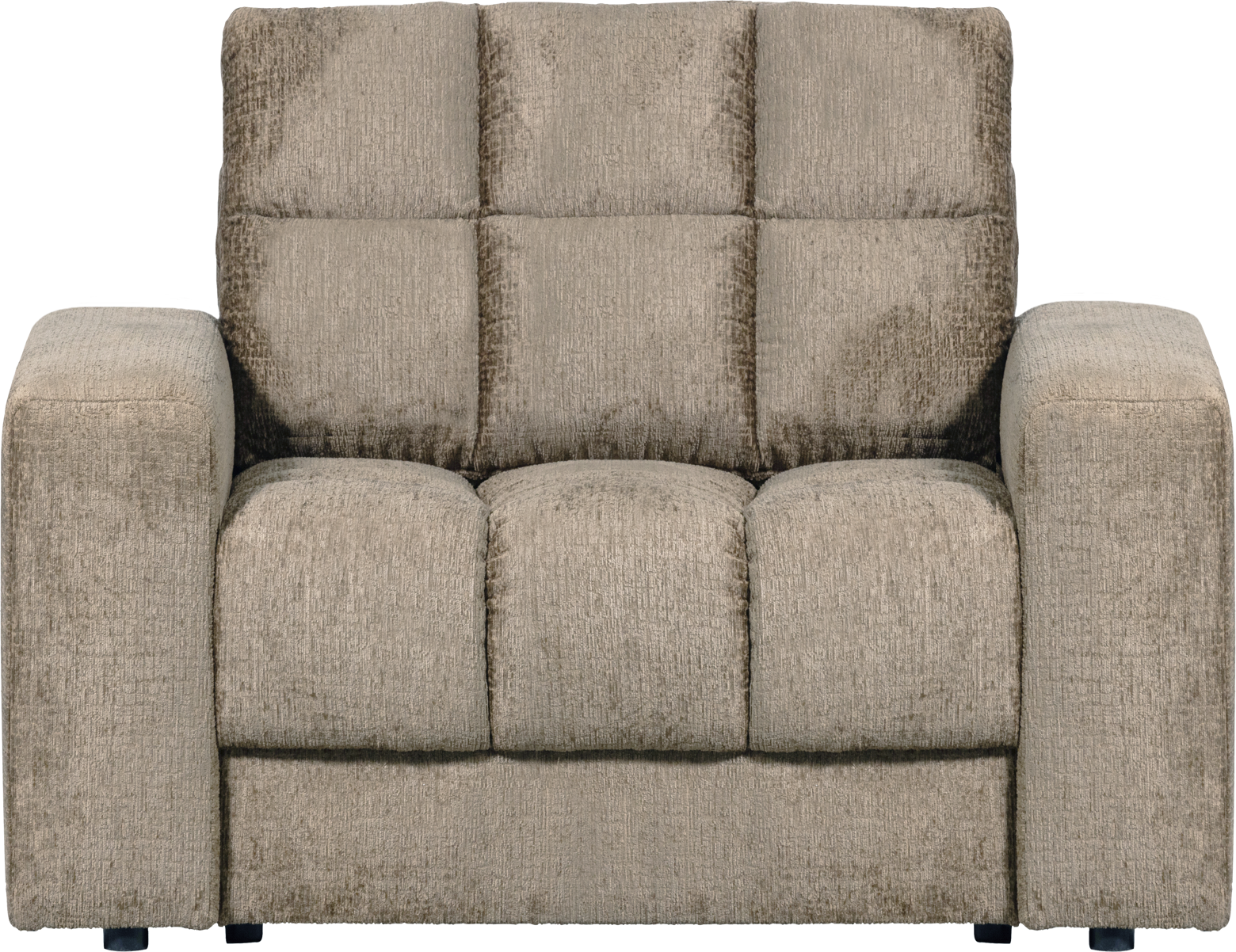 Lysegrå Second Date Velour 78x99x103 Komfortabel Lounge Stol Woood Lænestol - 8714713206728
