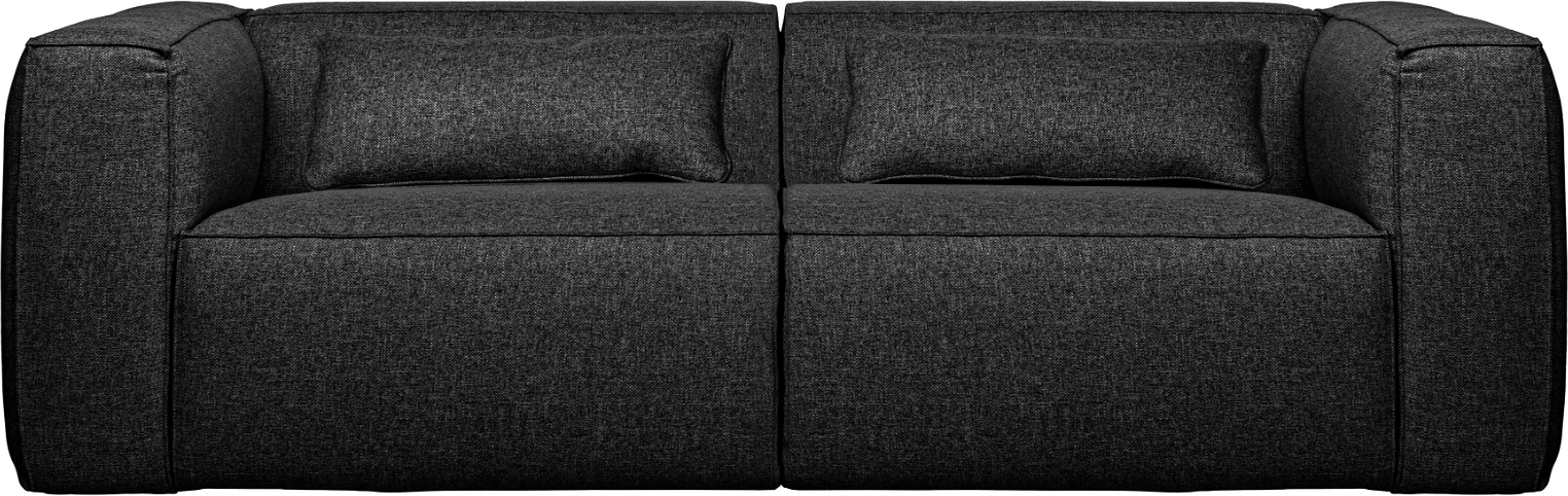 Mørkegrå Personers Exclusive Bean Plet & Vandafvisende Stof 246x96x73 Woood Sofa - 8714713109937