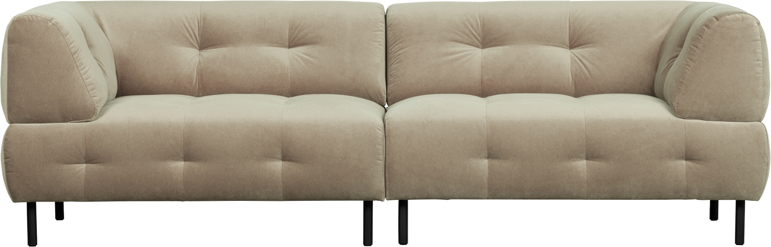 Beige Personers Exclusive Lloyd Loma Fløjl 245 Woood Sofa - 8714713148776
