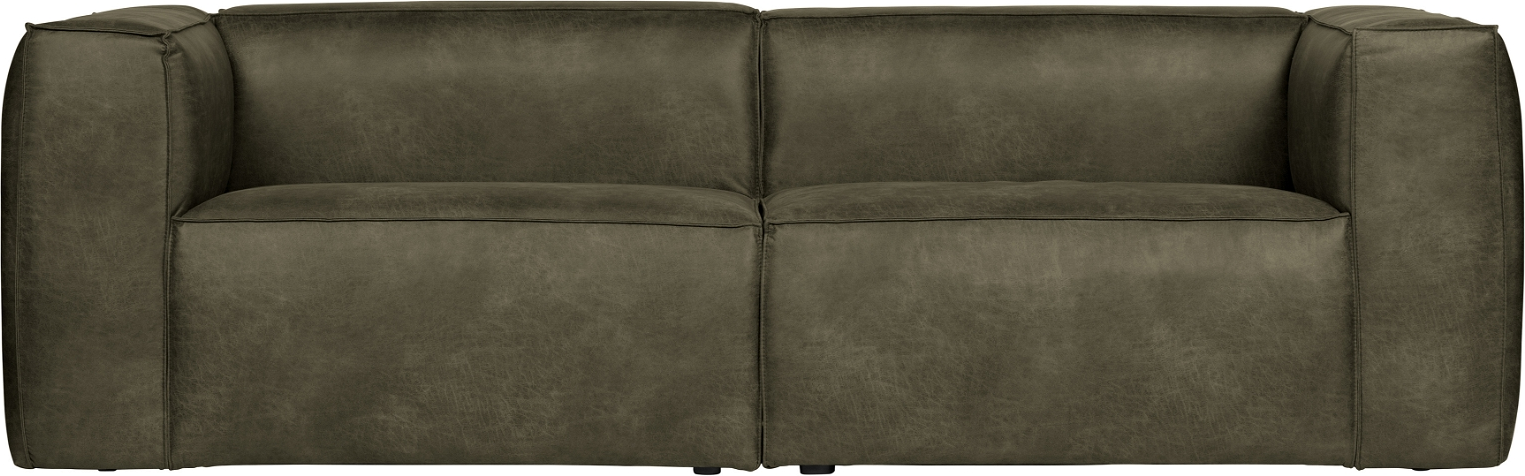 Grøn Personers Bean Læderlook Fsc Stel H73xb246xd96 Woood Sofa - 8714713084340