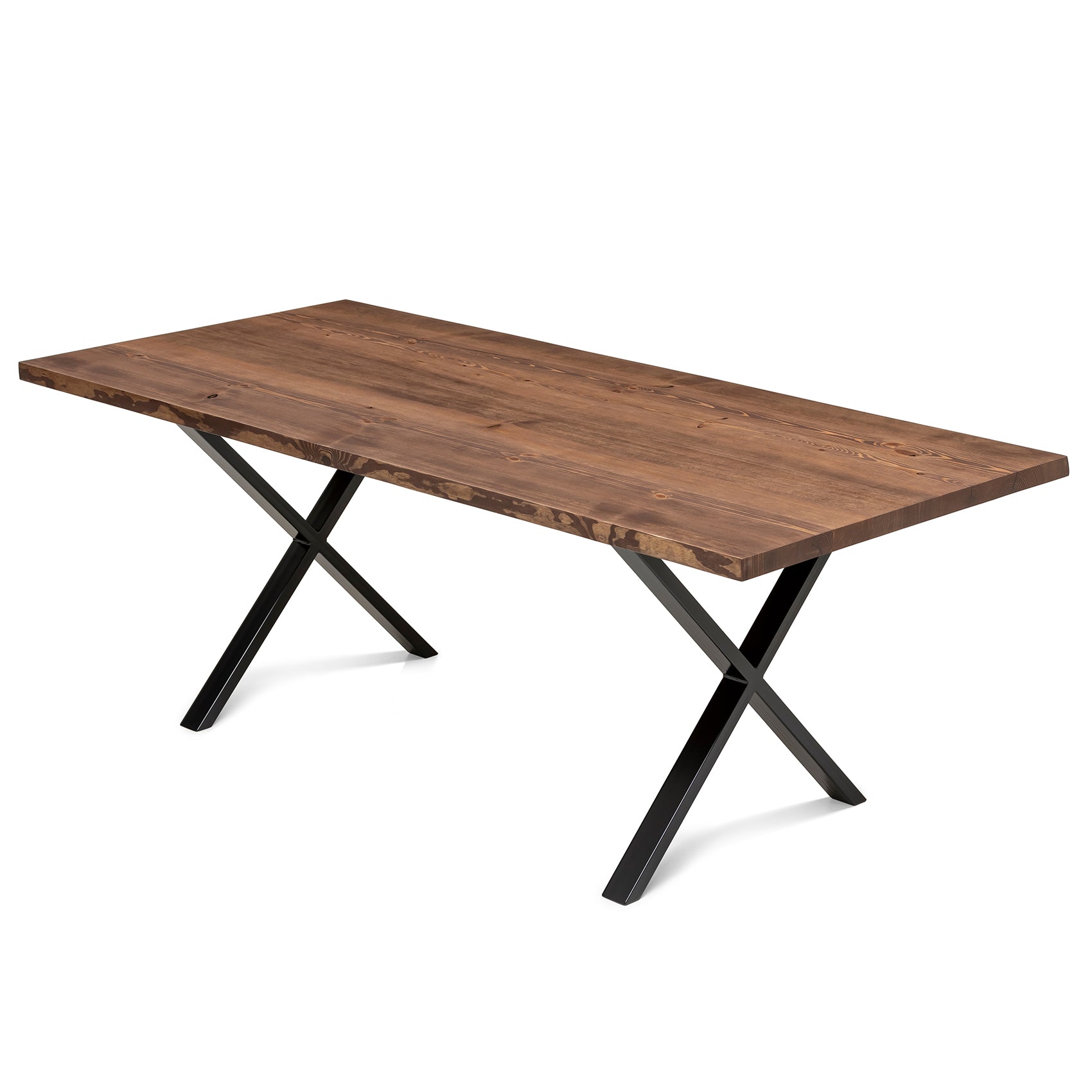 Mørkolieret Plankebord Fyrretræ Plankoa Store Spisebord