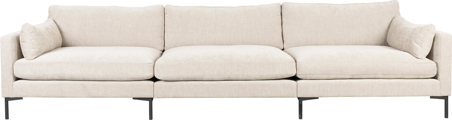 Perlemor Personers Summer Stof Med Skum Stålramme H82 D101 B335 Zuiver Sofa - 8718548096721