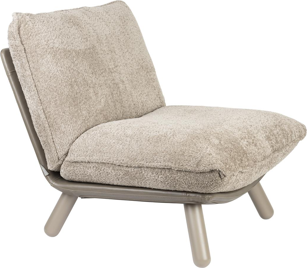 Lysgrå Loungestol Lazy Moderne Skandinavisk Bøg Med Blødt Skum Zuiver Lænestol - 8718548087712