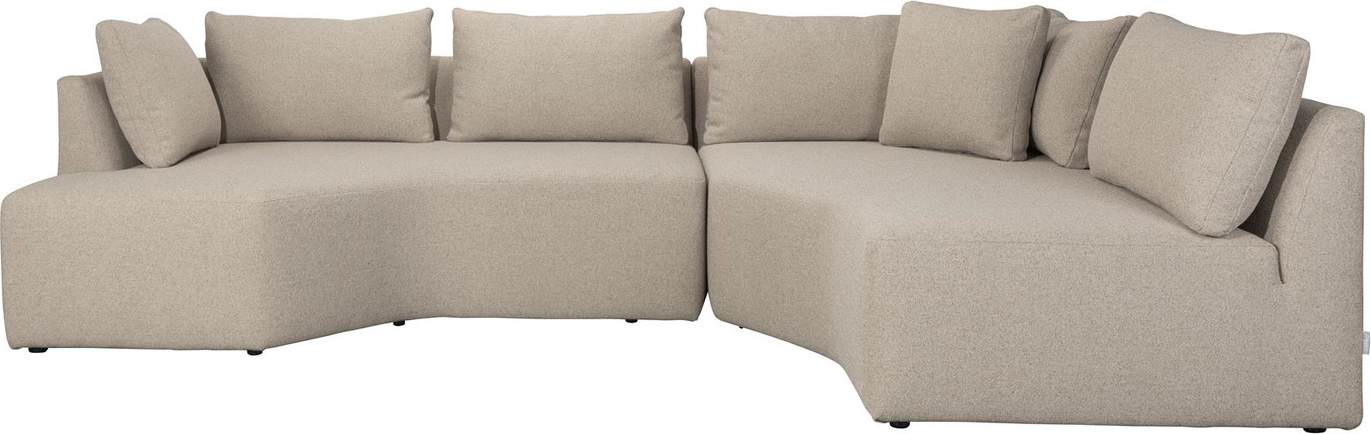 Cappuccino Prosper Venstrevendt Pers Stenlysgrå Polyester Zuiver Sofa - 8718548088948