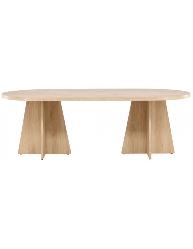 Hvid Boot Mdf Finr H75 B230 D115 Pudset Natur Spisebord