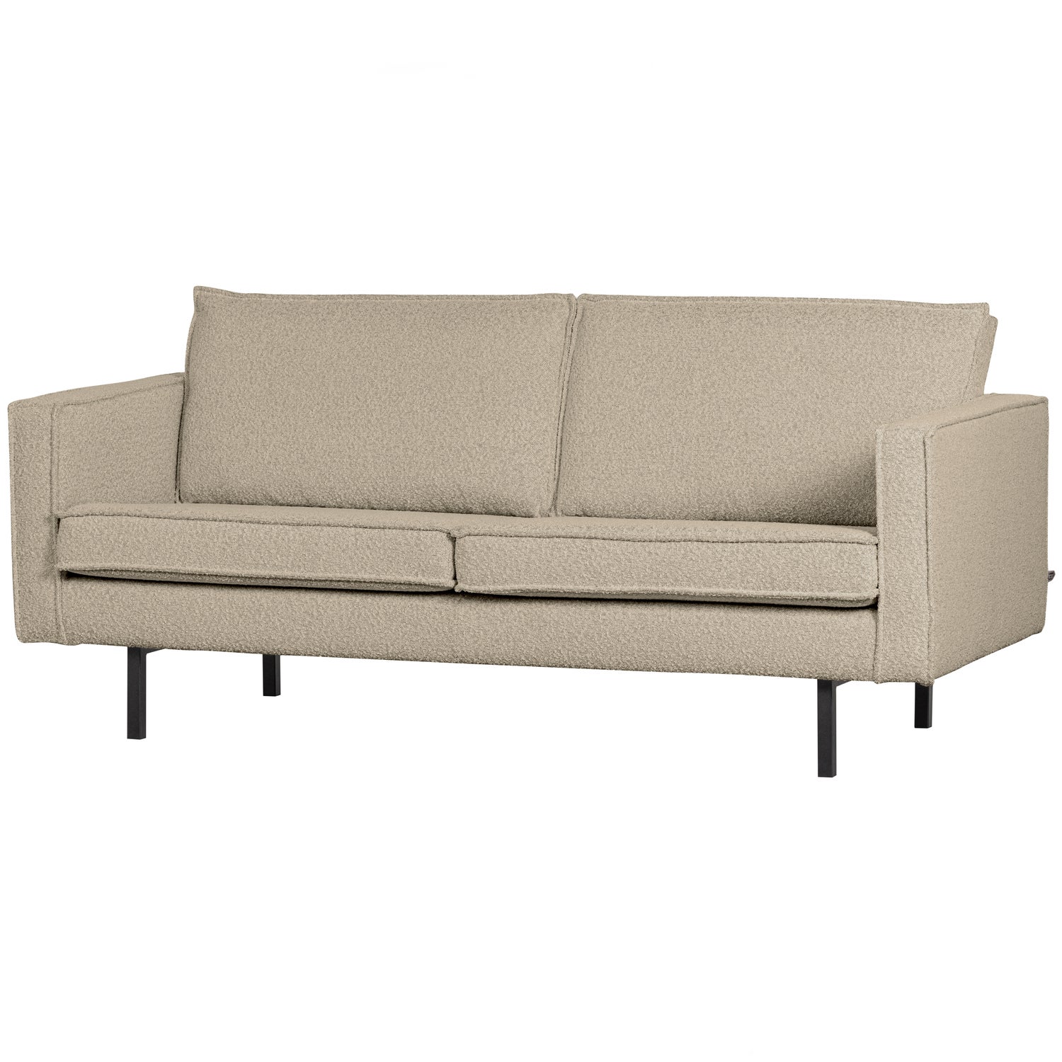 Beige Rodeo Pers Boucl Woood Sofa - 8714713191369