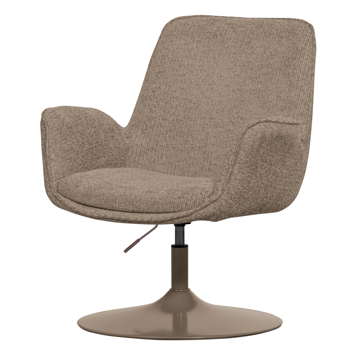 Sand Mårten Højdejusterbar Armlæn Polyester Stof Metal Woood Lænestol - 8714713218936