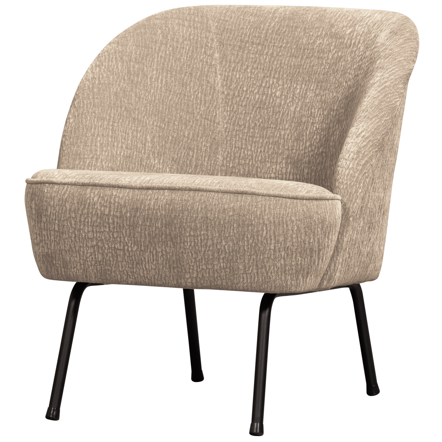 Sand Vogue Chenille Stof Metal Woood Lænestol - 8714713215577