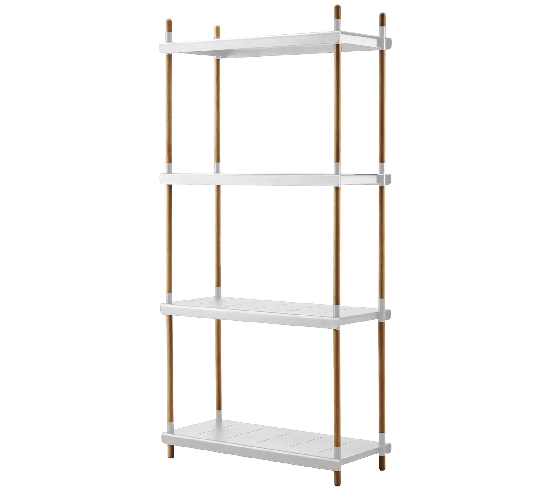 Hvid Cane Line Frame System Komplet White Aluminium Teak 204 Cane-line Reol