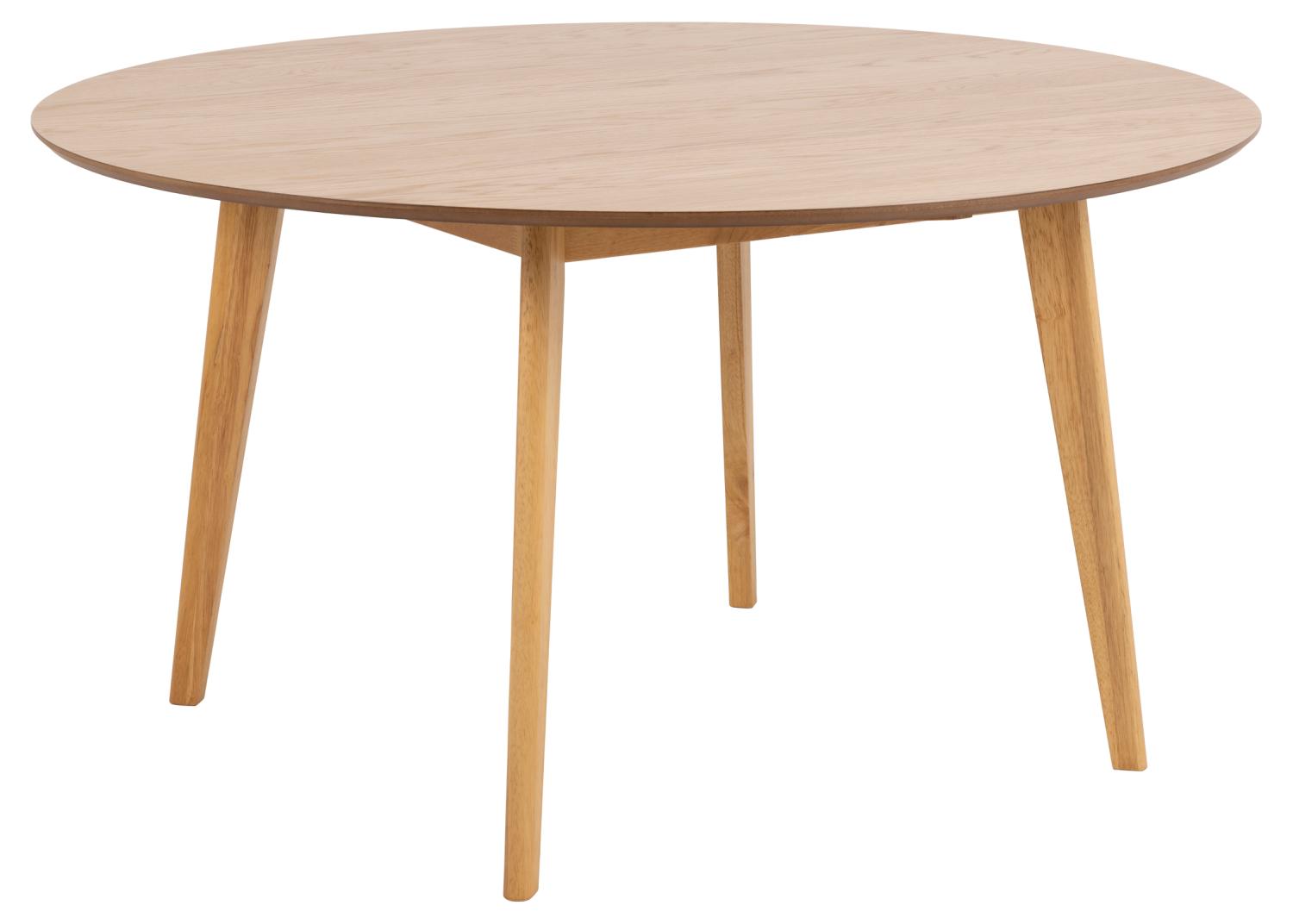 Natur Roxby Rund Egefiner Gummitræ Ø140 Act Nordic Spisebord - 5713941175984