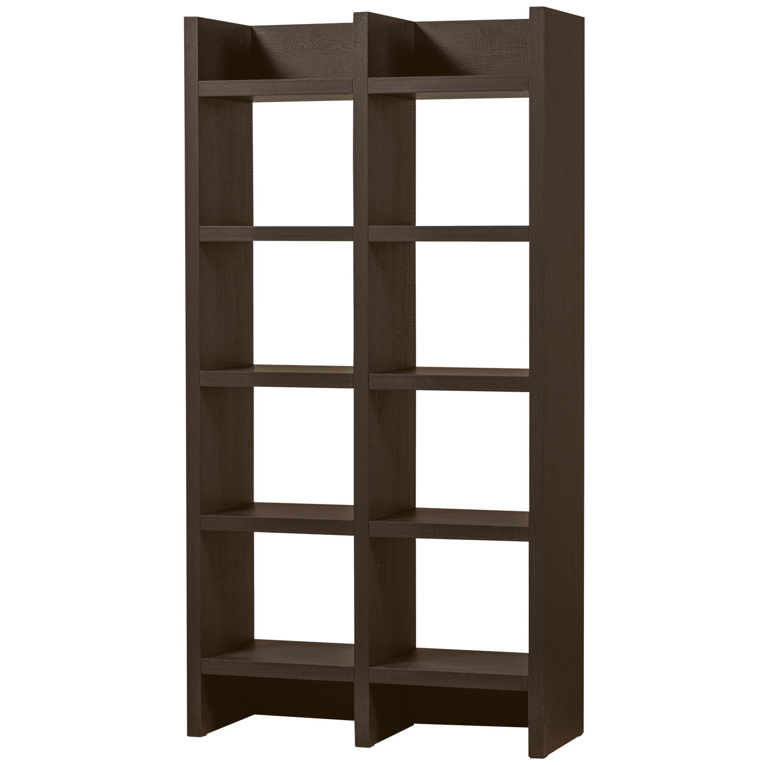 Brun Timo åbent Skab Hylder Mørke Mdf :195 Woood Reol - 8714713200115