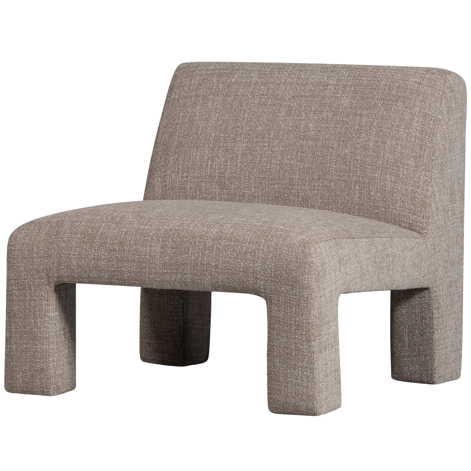 Natur Lavid Polyester Stof Woood Lænestol - 8714713200900