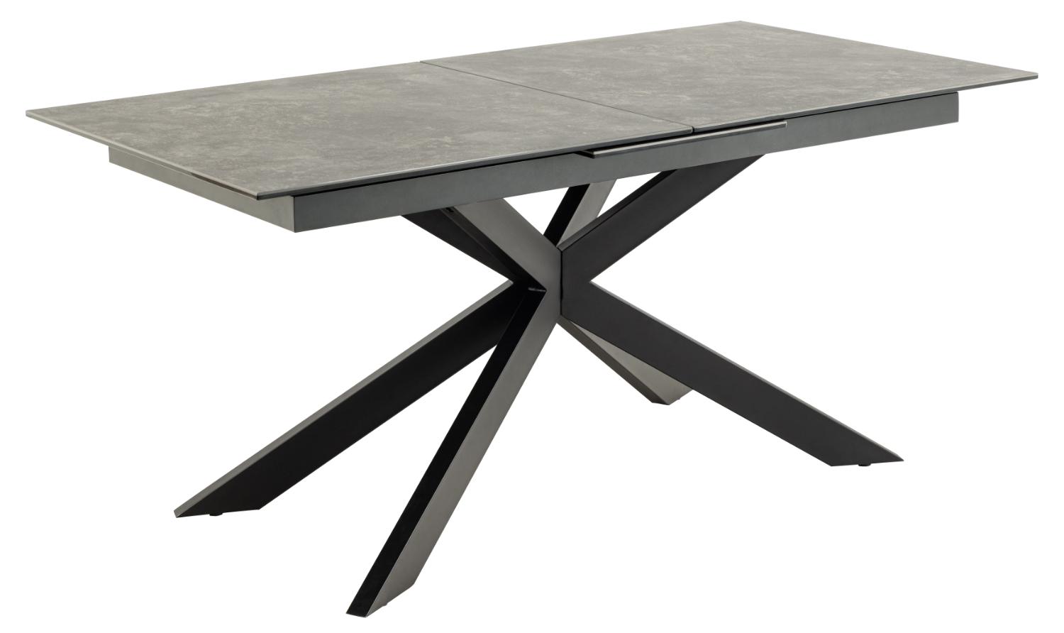 Sort Irwine Tillægsplade Keramikglas Stål 168 210x90 Act Nordic Spisebord - 5713941291592