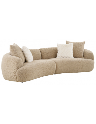 Dali Buet Personers Polyester Plys 302 134 Lysebrun Sofa
