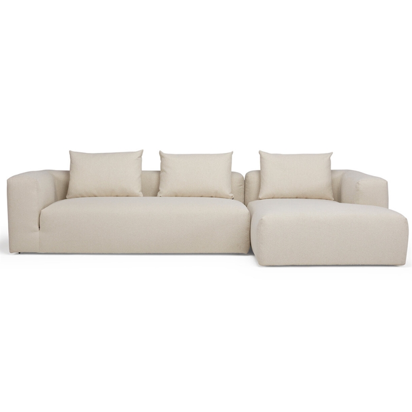 Cozy Personers Højrevendt Natur Stof Nordly Sofa