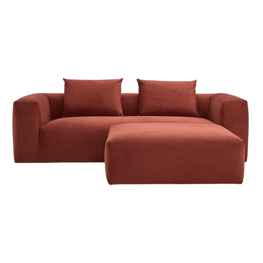 Sienna Personers Rust Stof Nordly Sofa