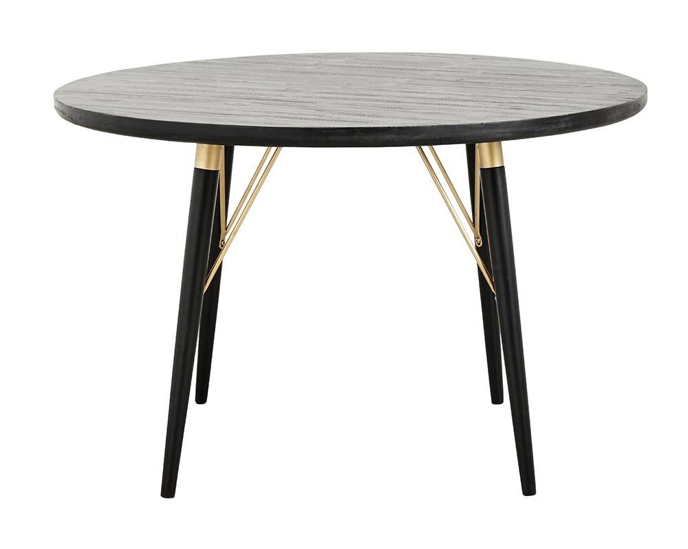 Luvua Sort Mat Guld 120 Nordal Spisebord - 5708309148052
