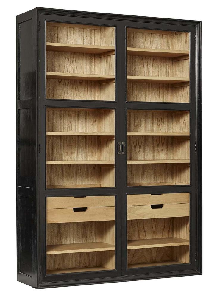 Viva Sort Natur 210 Nordal Vitrineskab - 5708309131863