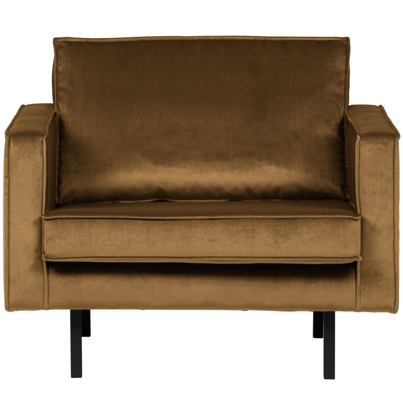Gul Rodeo Velour Honey Yellow Bepurehome Lænestol