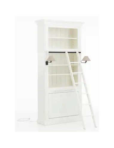 Hvid Balmore Jern Fyrretræ Med Lamper H248 B124 D44 Antik Flamant Vitrineskab