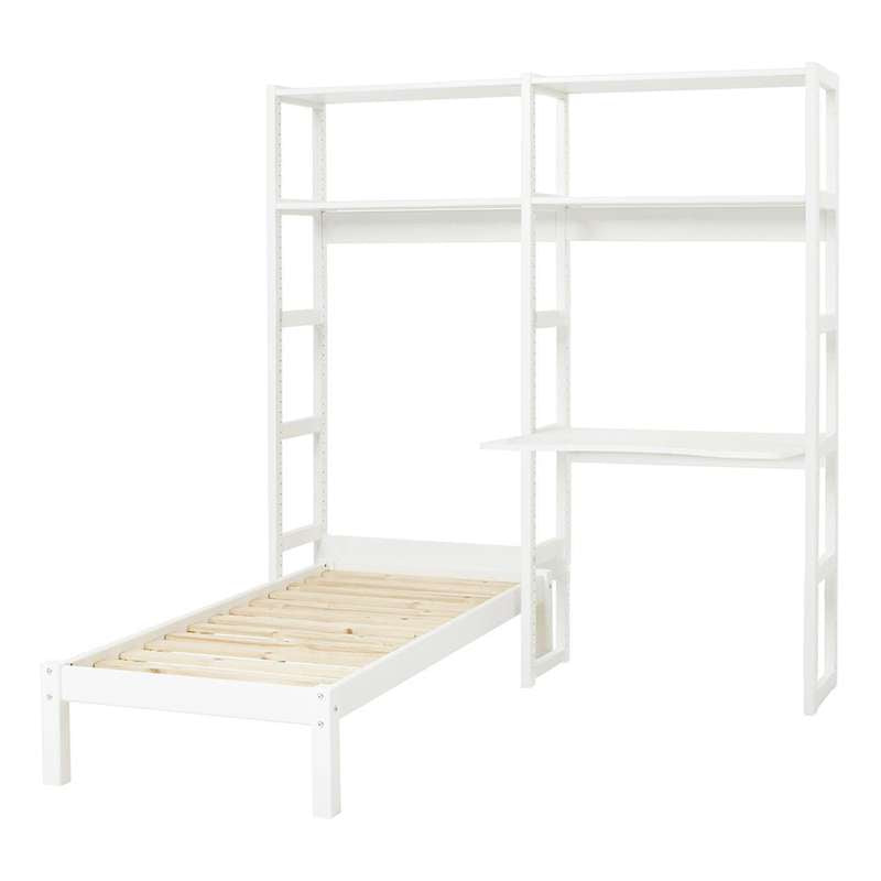 Hvid Storey Sektioner Hylder Skriveplade Seng Flere Størrelser Hoppekids Reol - 5706558036380