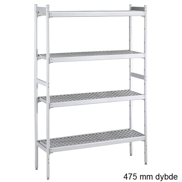 Alu Plasthylder 475 Dyb 373x1606mm Gastroudstyr Reol - 137030
