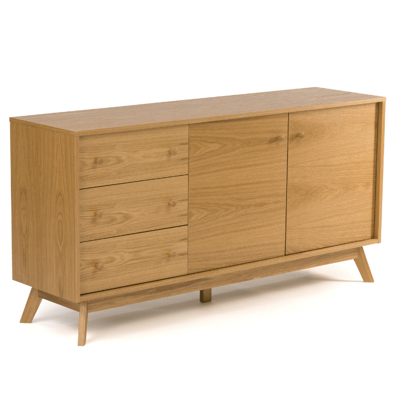 Kensal Egefiner 145x40x75 Woodman Skænk - 4744448010608